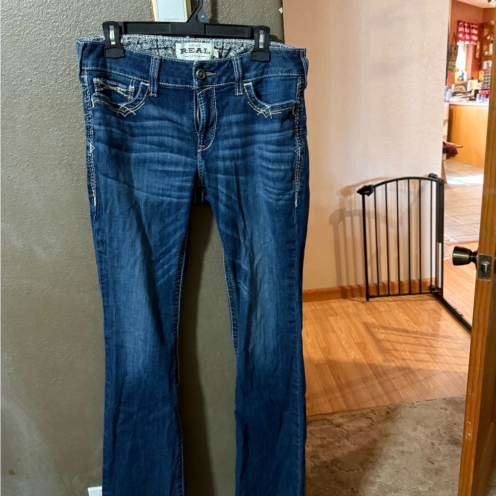 Ariat Women's Dark Blue REAL Boot Cut Jeans